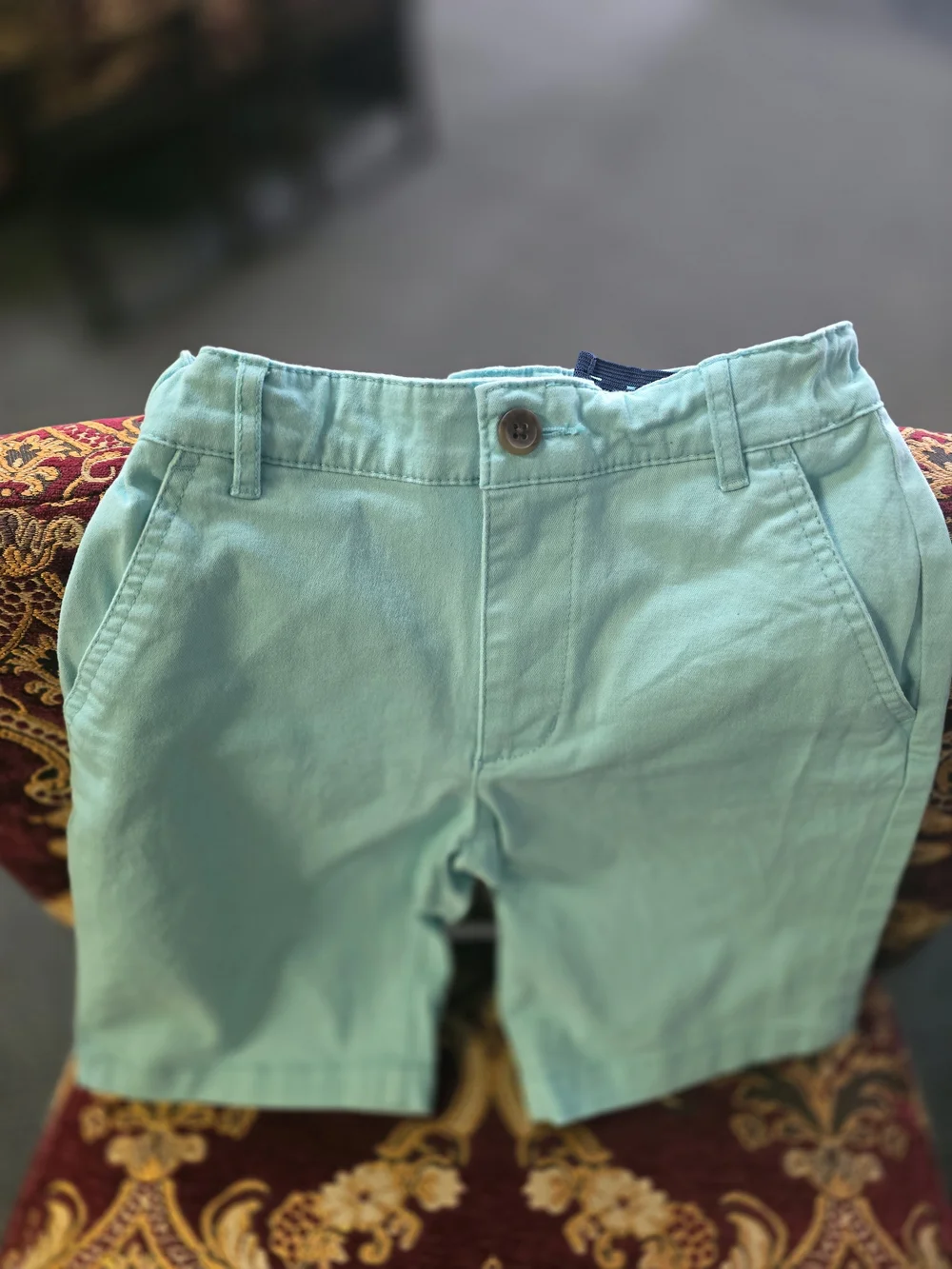 Old Navy Kids' Aqua Shorts — Size 8 Adjustable Waist